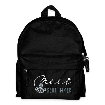 Sea always goes - Kids' Backpack - black - Front