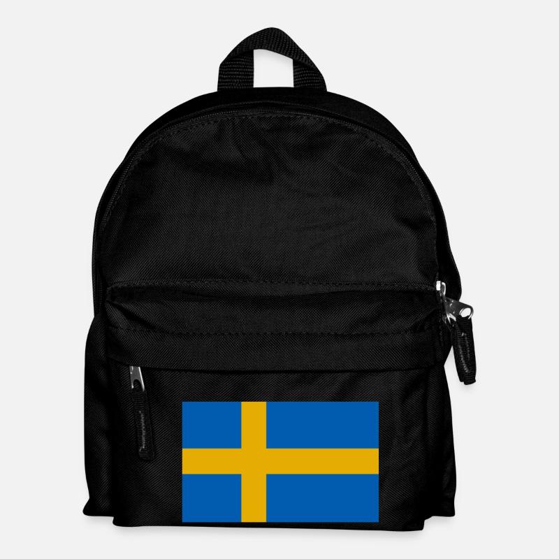 Schweden Flagge - Kinder Rucksack - Schwarz