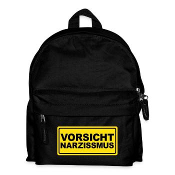 Vorsicht Narzissmus - Kinder Rucksack - Schwarz - Vorne