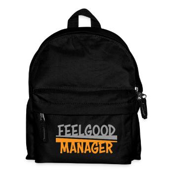 Feelgood Manager grey orange - Kids' Backpack - black - Front
