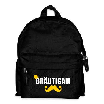 Bräutigam - Kinder Rucksack - Schwarz - Vorne