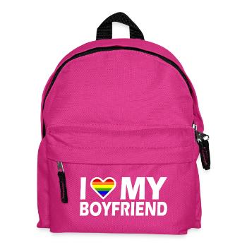 I love my boyfriend - Kinder Rucksack - Fuchsia - Vorne