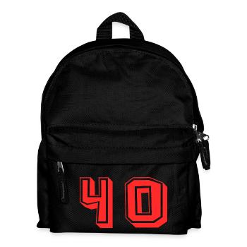 40 JAHRE. 40-jähriges JUBILÄUM. JUBILÄUM 40 JAHRE. 40 - Kinder Rucksack - Schwarz - Vorne