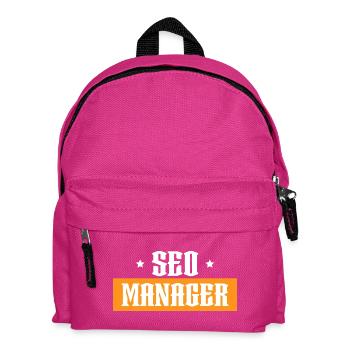 SEO Manager tshirt orange noir - Sac à dos Enfant - fuchsia - Devant