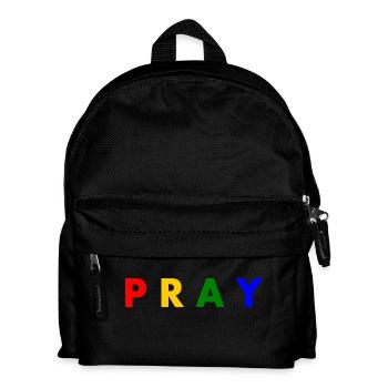 Pray - Kids' Backpack - black - Front