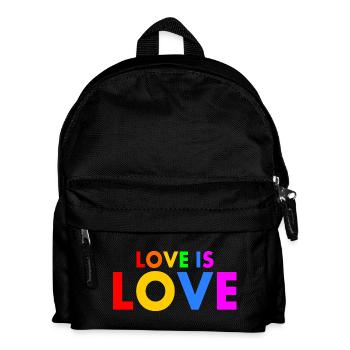 Love is love - Sac à dos Enfant - noir - Devant