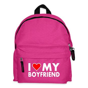 I love my boyfriend - Kinder Rucksack - Fuchsia - Vorne