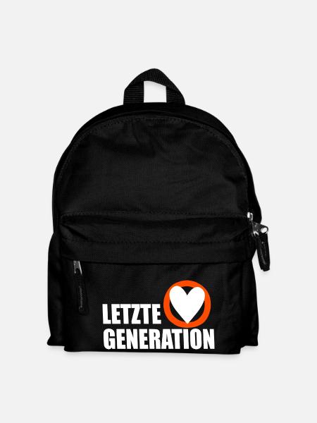 Letzte Generation - Design 5 - Kinder Rucksack - Schwarz