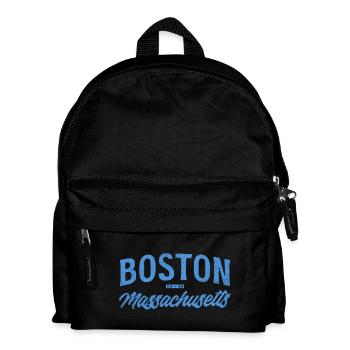Boston Massachusetts Vintage Script - Kinder Rucksack - Schwarz - Vorne