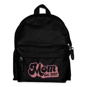 2023, werdende Mutter, Schwangerschaft enthüllen - Kinder Rucksack - Schwarz - Vorne
