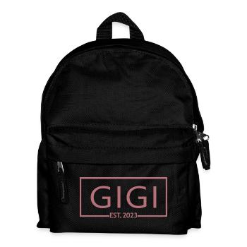 Gigi Est. 2023, Grandma To Be, Pregnancy Reveal - Kids' Backpack - black - Front