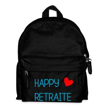 RETRAITE. BONNE RETRAITE. JOYEUSE RETRAITE. PÊCHE - Sac à dos Enfant - noir - Devant