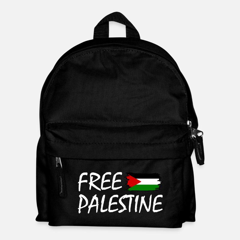 Free palestine - Kinder Rucksack - Schwarz
