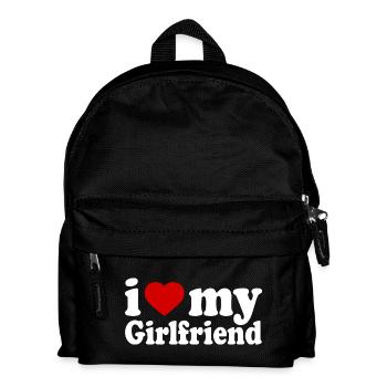 I love my girlfriend - Kinder Rucksack - Schwarz - Vorne