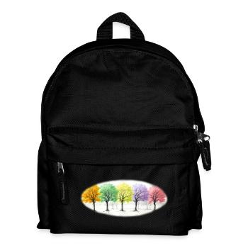 Colorful Trees Tree Forest - Kids' Backpack - black - Front