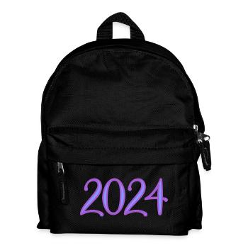 2024. JAHR - Kinder Rucksack - Schwarz - Vorne