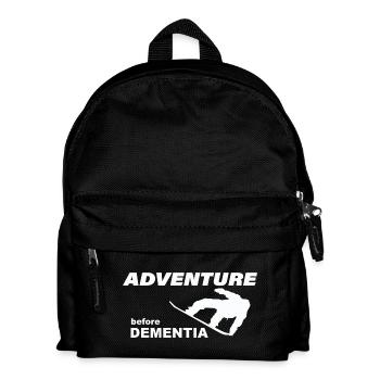 SNOWBOARD ADVENTURE - Kinder Rucksack - Schwarz - Vorne