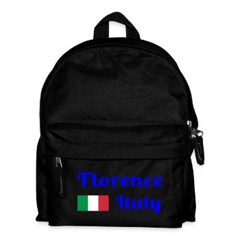 Florenz, Italien - Stilvolle Drucke - Kinder Rucksack - Schwarz - Vorne