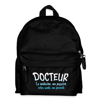 Arzt, Arzt, Krankenschwester, Gesundheit und weißer Kittel - Kinder Rucksack - Schwarz - Vorne