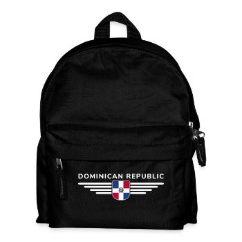 Dominican Republic T-Shirt Design - Kids' Backpack - black - Front