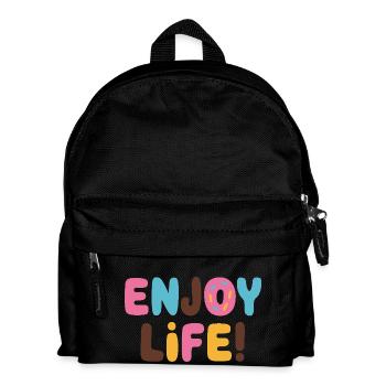 ENJOY LIFE WITH DONUTS - Kids' Backpack - black - Front