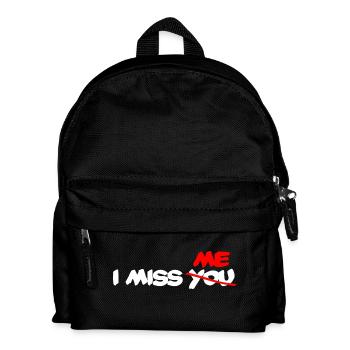 I miss me - I dont miss you - Kinder Rucksack - Schwarz - Vorne