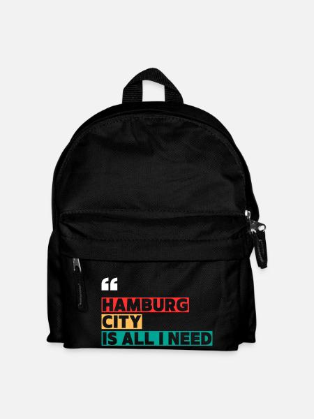 Hamburg City is all i need - Kids' Backpack - black