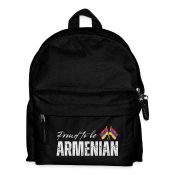 Armenier stolz, ich liebe Armenien - Kinder Rucksack - Schwarz - Vorne