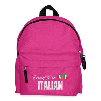 Stolzer Italiener, ich liebe Italien - Kinder Rucksack - Fuchsia - Vorne