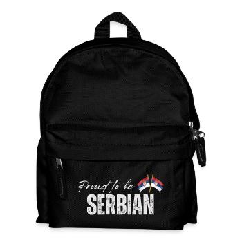 Serbe fier, j’adore la Serbie - Sac à dos Enfant - noir - Devant