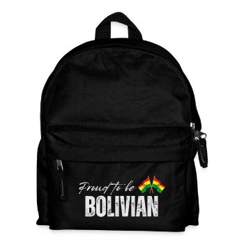 Bolivien fier, j’adore la Bolivie - Sac à dos Enfant - noir - Devant