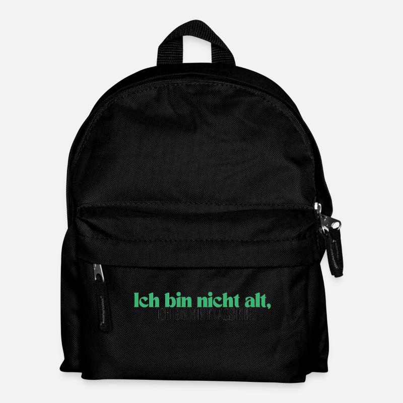 Je ne suis pas vieux, je suis un classique - Sac à dos Enfant - noir