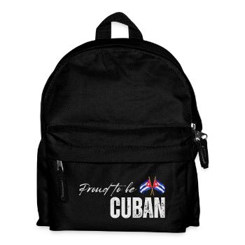 Kubanischer Stolz, ich liebe Kuba - Kinder Rucksack - Schwarz - Vorne