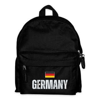 Drapeau allemand, patriote allemand - Sac à dos Enfant - noir - Devant