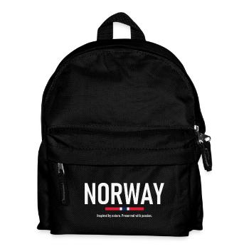 Norway - Norge - Norwegen - Flagge - Skandinavien - Kinder Rucksack - Schwarz - Vorne