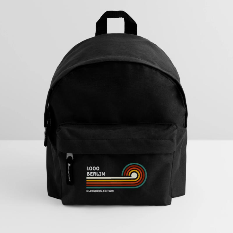 Berlin Retro Shirt Zip Code 1000 Zip Code Souvenir Kids' Backpack