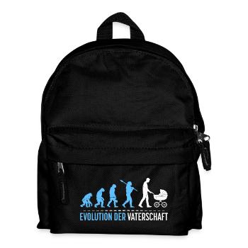 Werdender Vater EVOLUTION DER VATERSCHAFT Lustig - Kinder Rucksack - Schwarz - Vorne