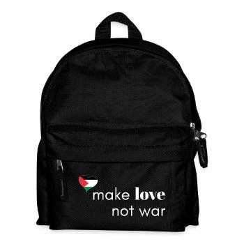 Make Love Not War - Palestine - Kids' Backpack - black - Front