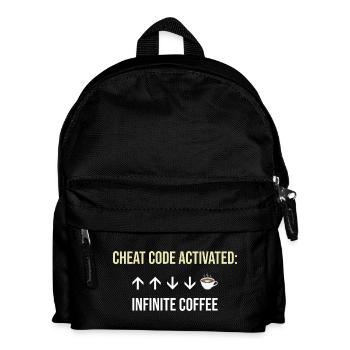 Infinite Coffee Active Cheat Code - Kids' Backpack - black - Front