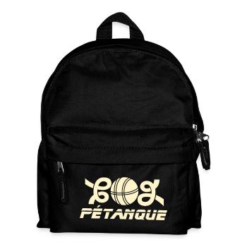 Emblème de la boule de petanque Go - Sac à dos Enfant - noir - Devant