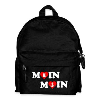 Moin Moin Heart pour Hambourg - Sac à dos Enfant - noir - Devant
