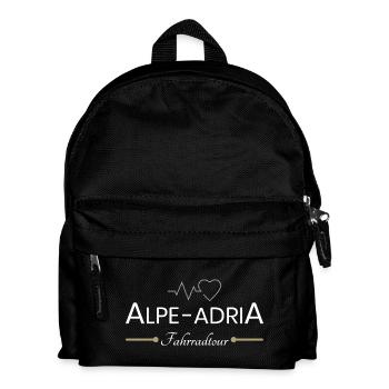Alpe Adria Fahrradtour - Kinder Rucksack - Schwarz - Vorne