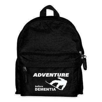 SNOWBOARD ADVENTURE - Kinder Rucksack - Schwarz - Vorne
