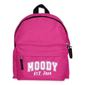 Moody Morning Est. 7AM Launisch - Kids' Backpack - fuchsia - Front