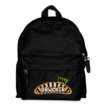 Geschenk für Drucker - Kinder Rucksack - Schwarz - Vorne