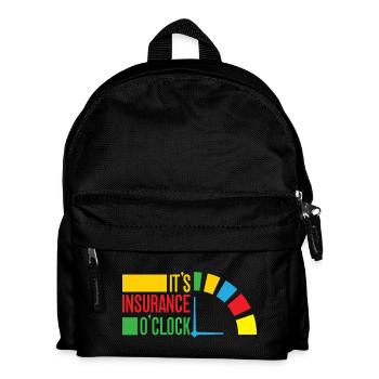 Insurance Agent Funny It ́s O ́Clock Insurance - Kids' Backpack - black - Front