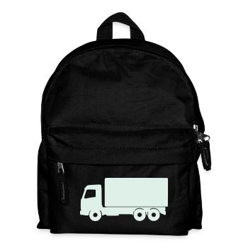 Mint truck silhouette - Kids' Backpack - black - Front