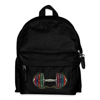 Gym Rat & Books - Kids' Backpack - black - Front
