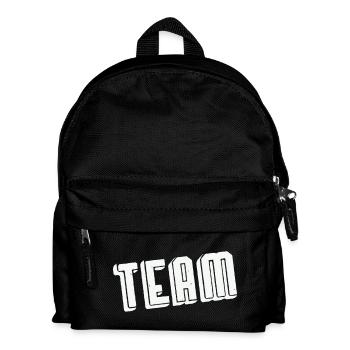 Team Spirit Bold Tinted Vintage Font - Kids' Backpack - black - Front