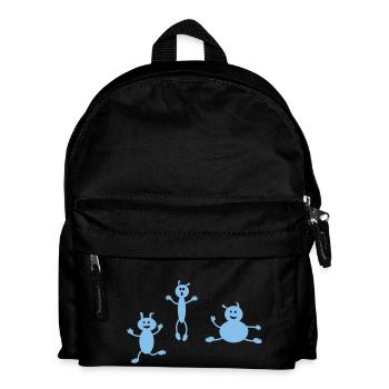 floehe - Kinder Rucksack - Schwarz - Vorne
